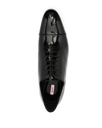 Chaussures richelieu en cuir noires Bally