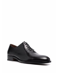 Chaussures richelieu en cuir noires Fratelli Rossetti