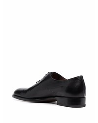 Chaussures richelieu en cuir noires Fratelli Rossetti