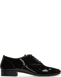 Chaussures richelieu en cuir noires Repetto