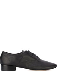 Chaussures richelieu en cuir noires Repetto