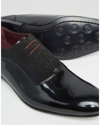 Chaussures richelieu en cuir noires Ted Baker