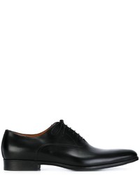 Chaussures richelieu en cuir noires Santoni