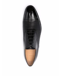 Chaussures richelieu en cuir noires Bally