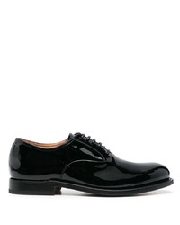 Chaussures richelieu en cuir noires Silvano Sassetti