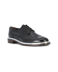 Chaussures richelieu en cuir noires AGL