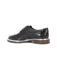 Chaussures richelieu en cuir noires AGL