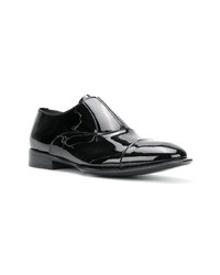 Chaussures richelieu en cuir noires Alexander McQueen