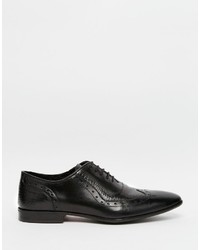 Chaussures richelieu en cuir noires Asos