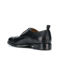 Chaussures richelieu en cuir noires Societe Anonyme