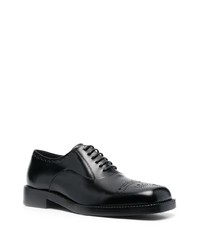 Chaussures richelieu en cuir noires Raf Simons