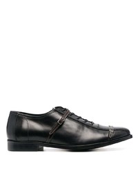 Chaussures richelieu en cuir noires Stefan Cooke
