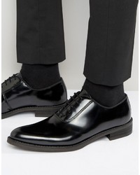 Chaussures richelieu en cuir noires Zign Shoes