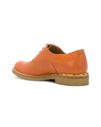 Chaussures richelieu en cuir orange Marc Jacobs