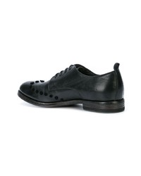 Chaussures richelieu en cuir ornées noires Moma