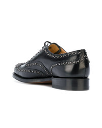 Chaussures richelieu en cuir ornées noires Church's