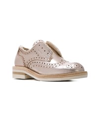 Chaussures richelieu en cuir roses Pedro Garcia