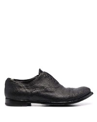 Chaussures richelieu en cuir tressées noires Officine Creative