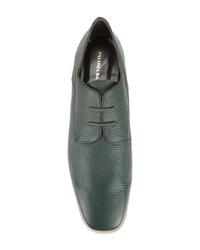 Chaussures richelieu en cuir vert foncé Paloma Barceló