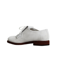 Chaussures richelieu en daim blanches Burberry