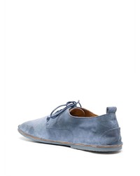 Chaussures richelieu en daim bleu clair Marsèll