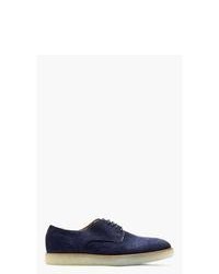 Chaussures richelieu en daim bleu marine H by Hudson