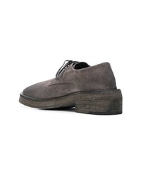 Chaussures richelieu en daim gris foncé Marsèll