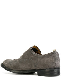 Chaussures richelieu en daim grises Officine Creative
