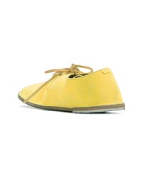 Chaussures richelieu en daim jaunes Marsèll