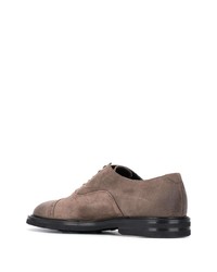 Chaussures richelieu en daim marron Scarosso