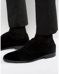 Chaussures richelieu en daim noires Aldo