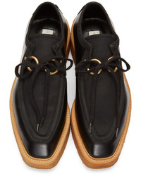 Chaussures richelieu en daim noires Stella McCartney