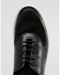 Chaussures richelieu en daim noires Zign Shoes
