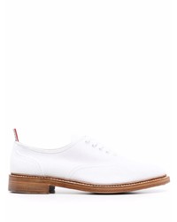 Chaussures richelieu en toile blanches Thom Browne