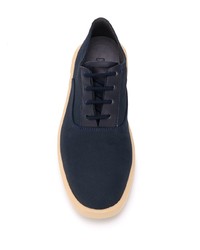 Chaussures richelieu en toile bleu marine Camper