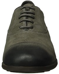 Chaussures richelieu gris foncé Geox