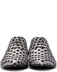 Chaussures richelieu grises Saint Laurent