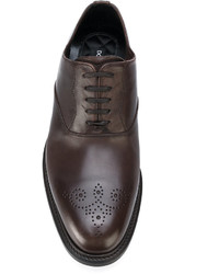 Chaussures richelieu marron foncé Dolce & Gabbana