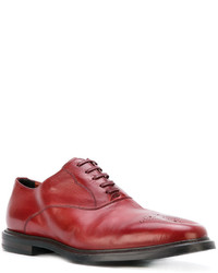 Chaussures richelieu rouges Dolce & Gabbana