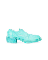 Chaussures richelieu turquoise