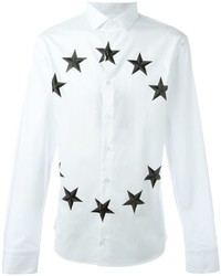Chemise à étoiles blanche Philipp Plein