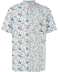 Chemise à fleurs blanche Paul Smith