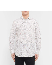 Chemise à fleurs blanche Paul Smith