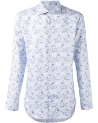 Chemise à fleurs bleu clair Etro