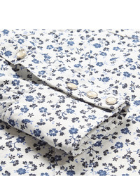 Chemise à fleurs bleu clair Tom Ford