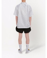 Chemise à manches courtes à carreaux blanche JW Anderson