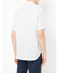 Chemise à manches courtes à carreaux blanche D'urban