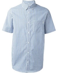 Chemise à manches courtes à carreaux bleu clair Carhartt