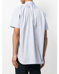 Chemise à manches courtes à carreaux bleu clair Comme Des Garcons SHIRT