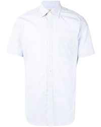 Chemise à manches courtes à carreaux bleu clair Kent & Curwen